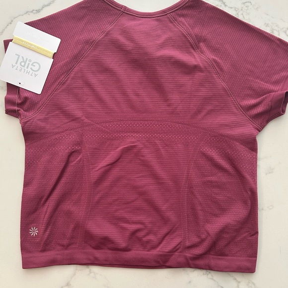 Girls Athleta Power Up Stripe Midi Tee. NWT. Size 12. - Picture 2 of 4